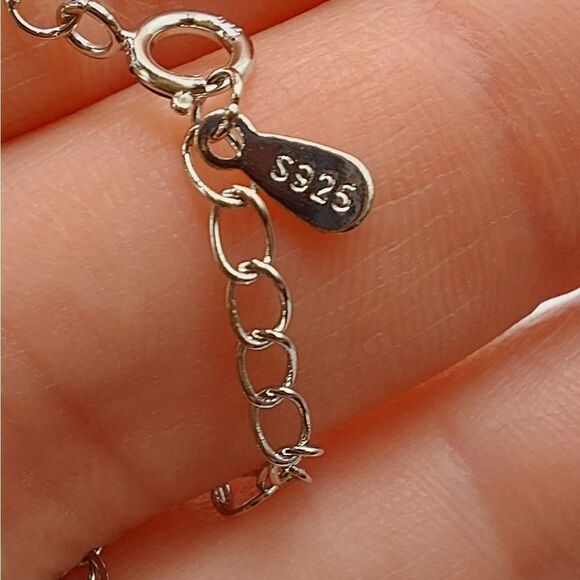 925 Sterling Silver Butterfly Necklace - Picture 5 of 7